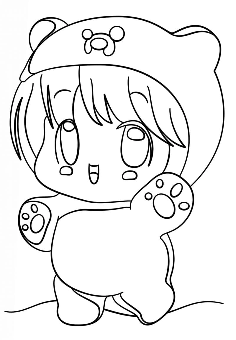 Bo suu tap tranh tô màu chibi anime dang hot
