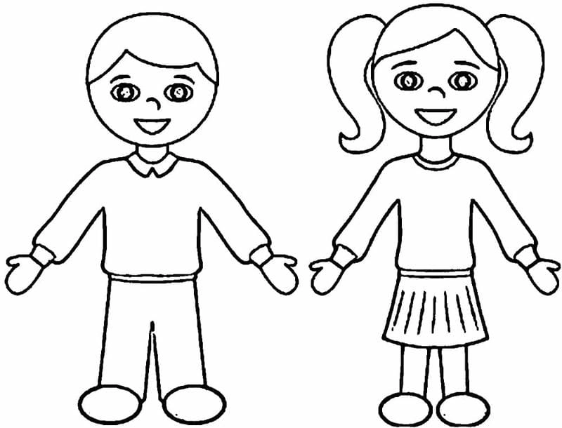 Tranh tô màu cho bé trai 4 tuổi với hình khối vui nhộn dễ thương