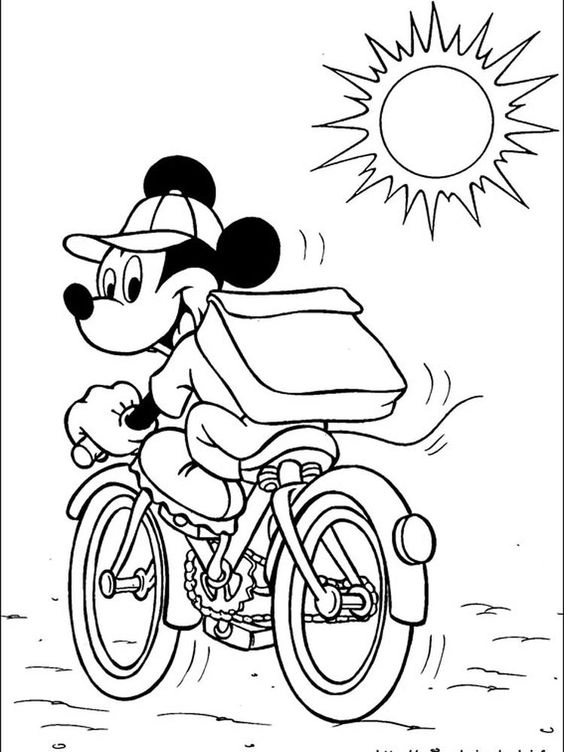 Tải ngay tranh to mau chuot mickey cho be học tô màu