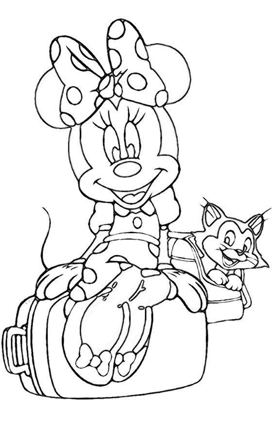 Tô điểm sắc màu cùng hình mickey tô màu