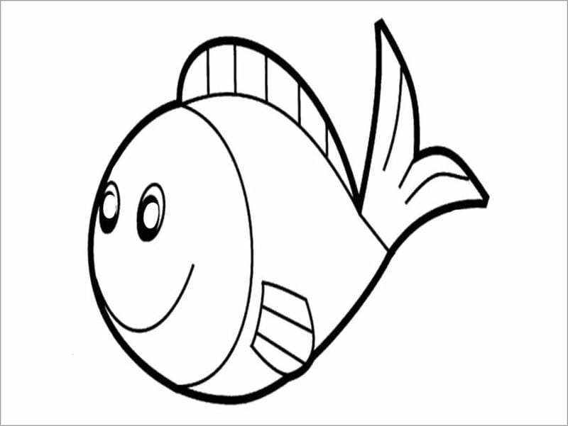 Tuyển chọn mẫu tranh tô màu con cá cho bé
