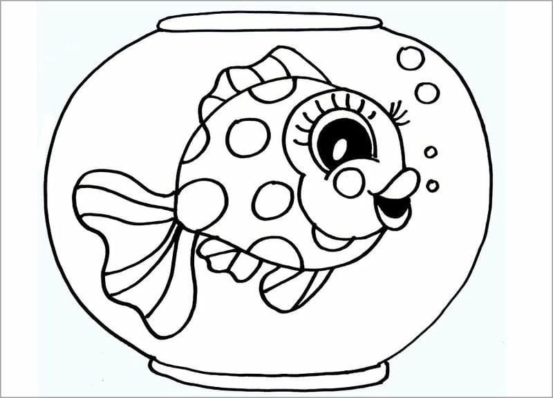 Bộ sưu tập độc đáo tranh tô màu con cá đẹp