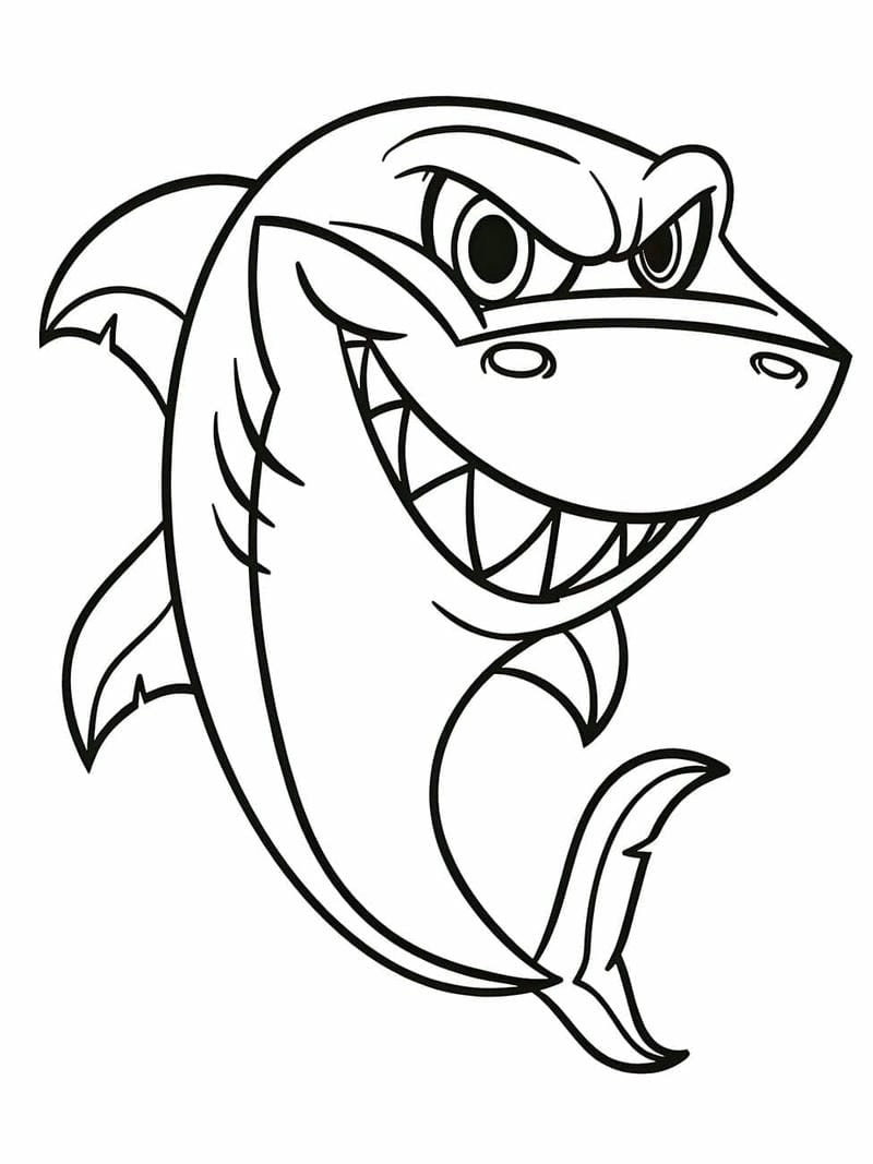 Bé tập tô nhân vật tranh tô màu con cáo gian ác