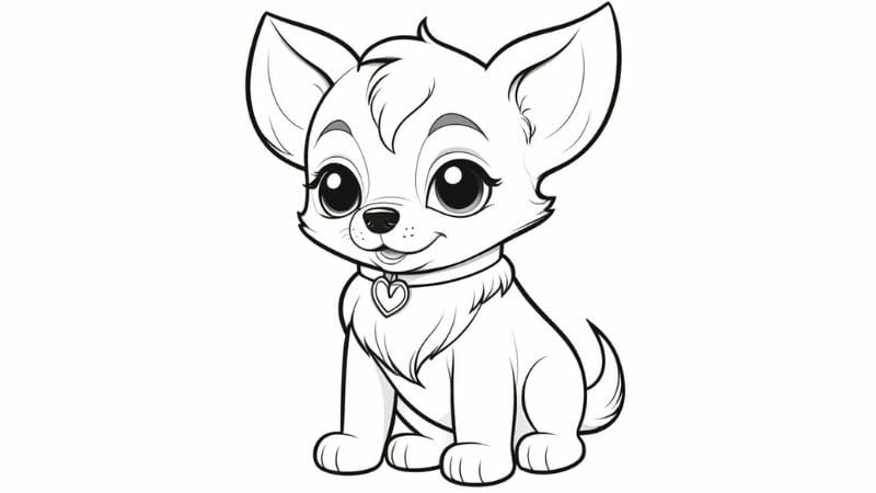 Rèn tư duy với bộ tô màu cho con chó