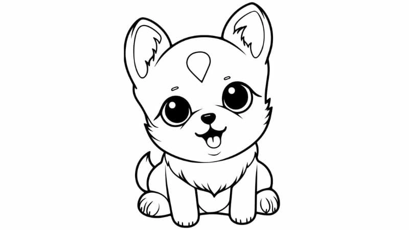 Sáng tạo dễ dàng với tô màu con chó đẹp