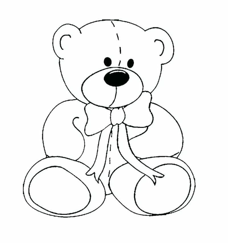 Bé mê mẩn với bộ tranh tô màu gấu cute siêu dễ thương