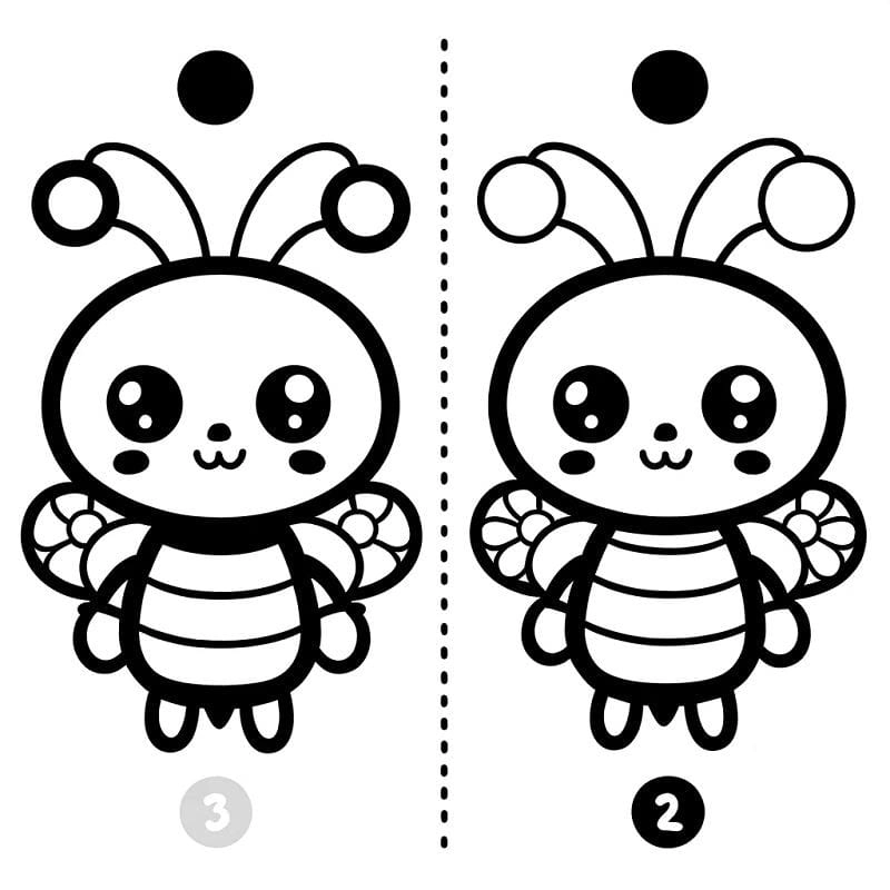 Khám phá ngay tô màu con ong dễ thương cho bé