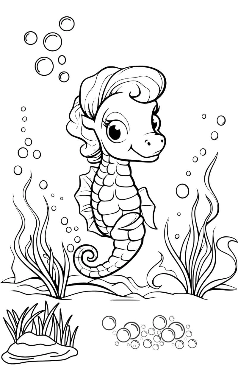 Rèn kỹ năng qua tô màu con vật sống dưới nước