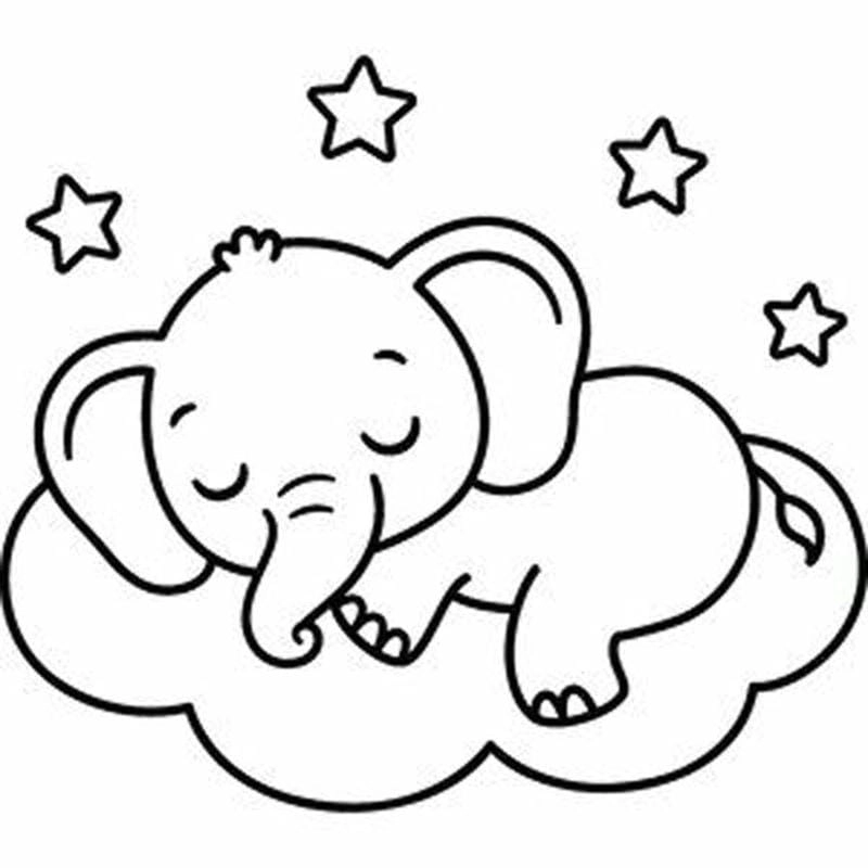 Cùng bé học vẽ tô màu con voi vui vẻ