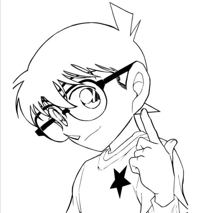 Khám phá ngay tranh tô màu shinichi