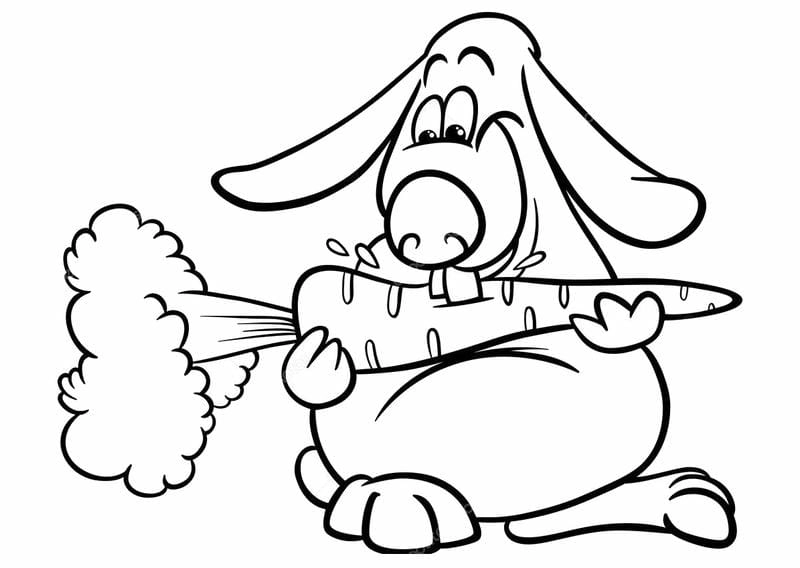 Bé thỏa sức khám phá với tranh tô màu củ cà rốt dễ in