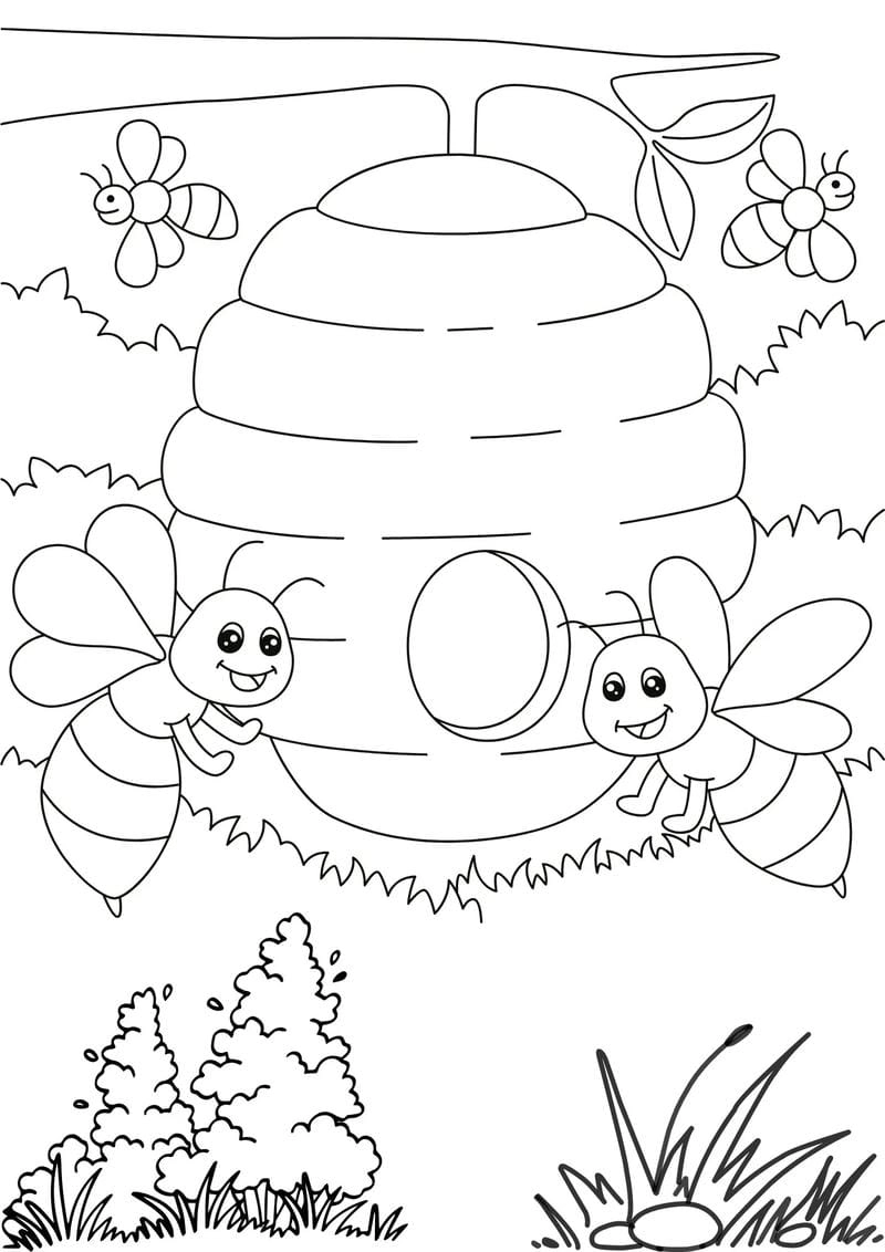 Bé cười tít mắt với tranh tô màu động vật dễ thương