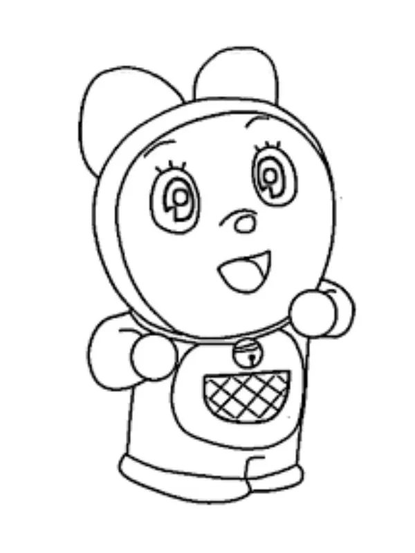 Bé học tô với tranh tô màu doremi và tô màu hình đô rê mon