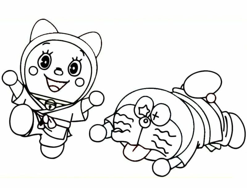 Tranh tô màu doremi cho bé sáng tạo