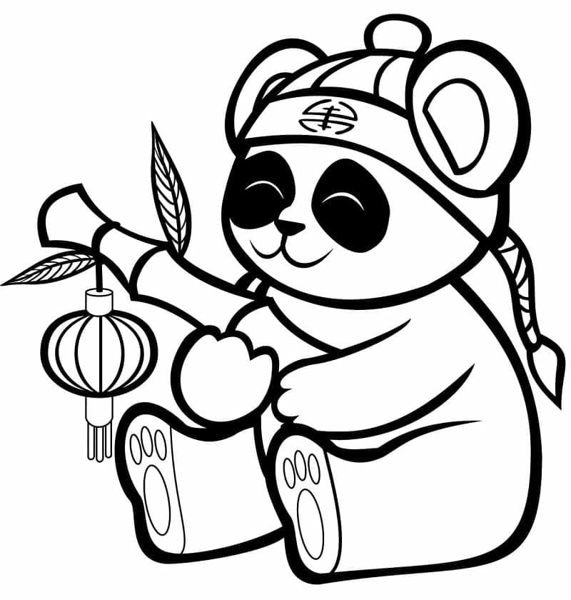 Trọn bộ hình con gấu trúc tô màu sinh động hình con gấu tô màu