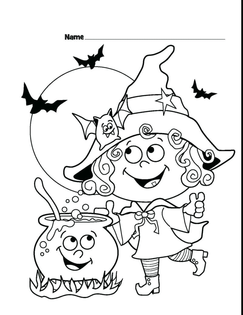 Bé học vẽ với quả bí ngô halloween tô màu cực xinh