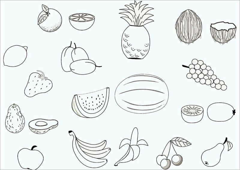 Giúp bé sáng tạo khi tô màu hoa quả cho bé