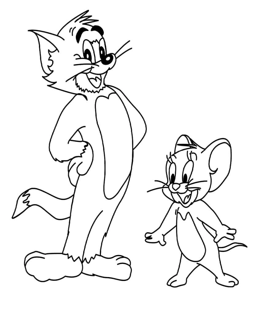 Tải ngay bộ hình tô màu tom và jerry chất lượng