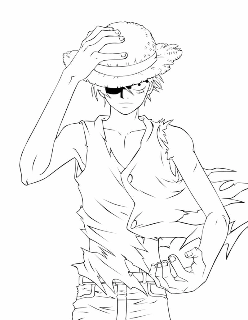Khám phá tranh tô màu luffy cực sinh động