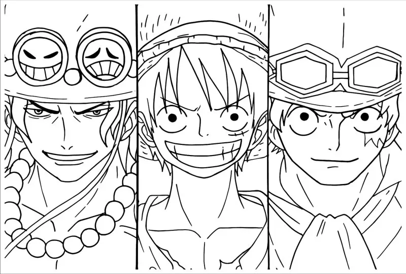 Tô màu cực đã với tranh to màu luffy gear 5