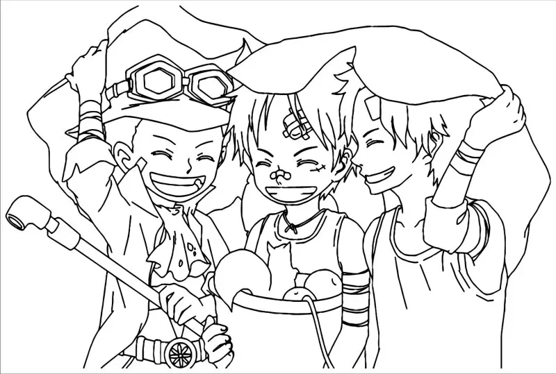 Khơi gợi sáng tạo với ảnh tô màu luffy cực ngầu