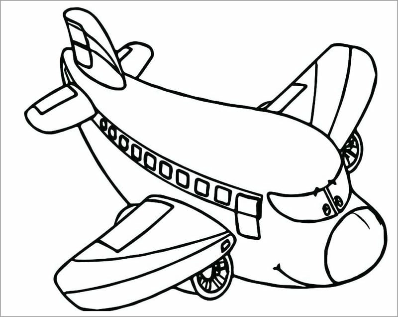 Khơi nguồn cảm hứng với hình tô màu máy bay cho bé