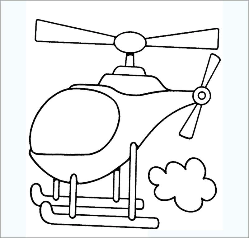 Dễ tải dễ in với bộ tranh to màu máy bay