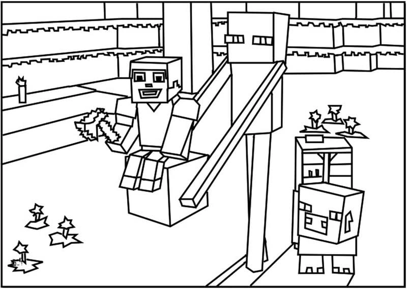 Sáng tạo cùng lego minecraft tranh tô màu minecraft siêu vui