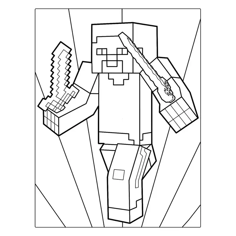 Khám phá thế giới tranh tô màu minecraft enderman hấp dẫn