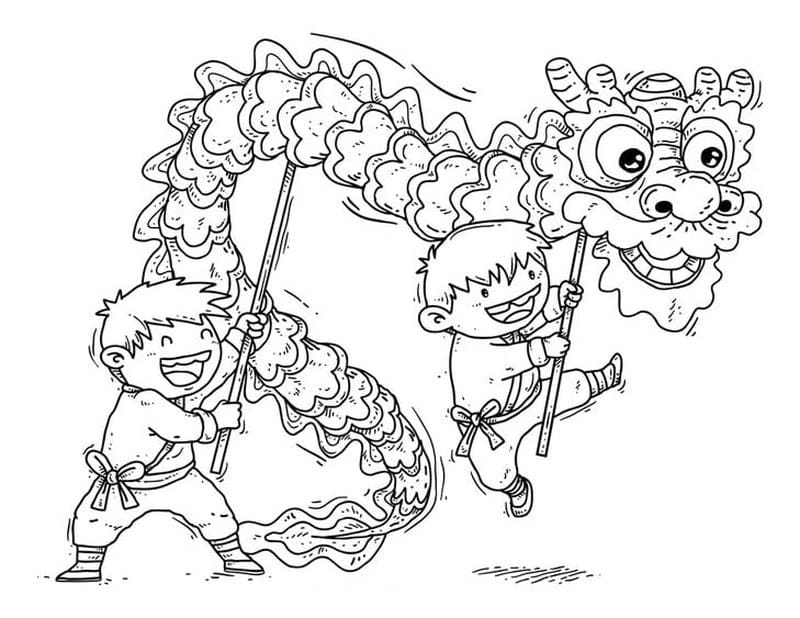 Khám phá nét văn hóa qua tranh tô màu kỳ lân độc đáo