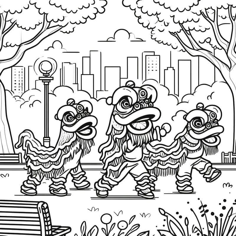 Bé phát triển tư duy với hình kỳ lân cho bé tô màu