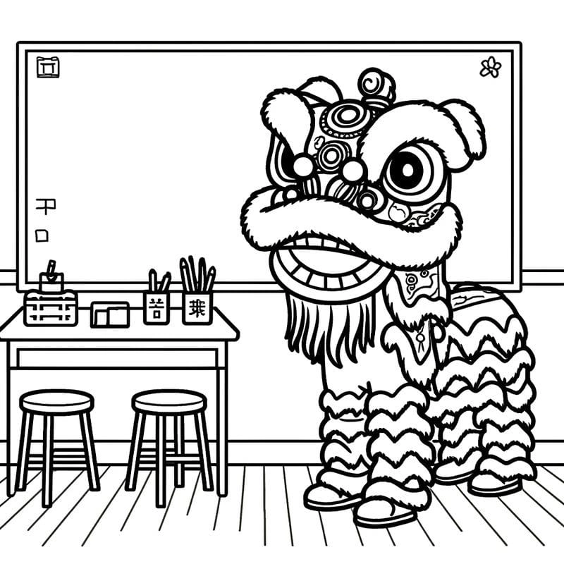 Thỏa sức tô màu với bộ kỳ lân tô màu huyền thoại