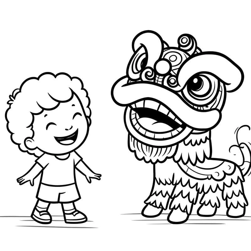 Bé thích ngay tranh tô màu kỳ lân cute