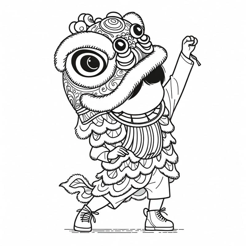 Bé say mê tập tô màu con kỳ lân mỗi ngày