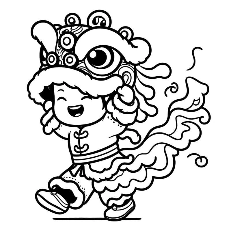 Bé gái mê mẩn tranh tô màu kỳ lân cute