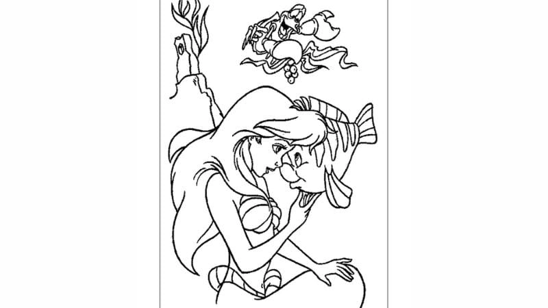 Khám phá ngay hình tô màu nàng tiên cá ariel