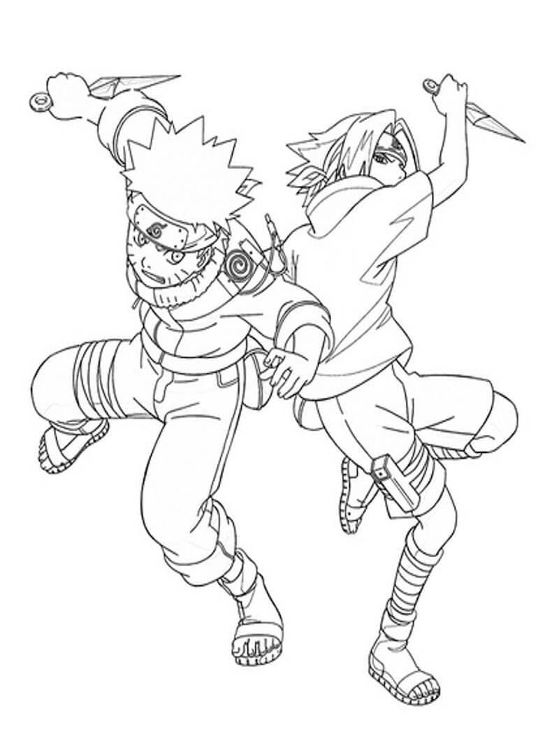 Bộ sưu tập đẹp nhất hinh to mau naruto cho trẻ