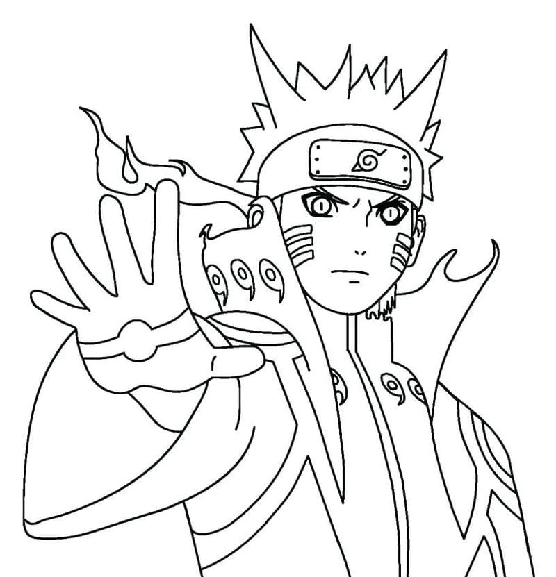 Tổng hợp hình naruto ngầu tô màu cực chất