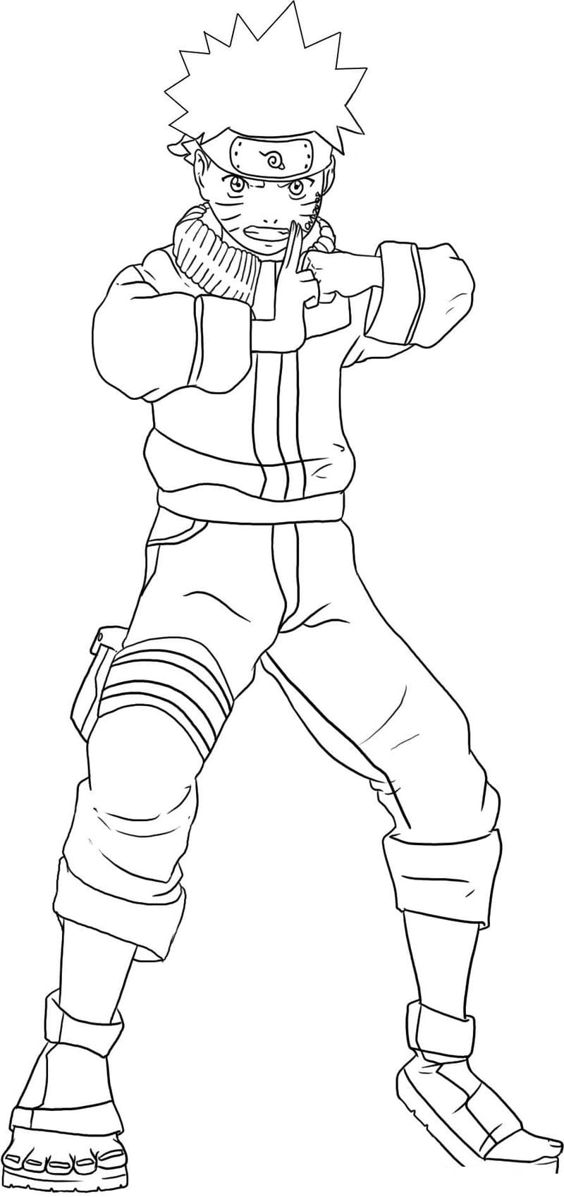 Tặng bé bộ hình ảnh naruto tô màu cực đáng yêu