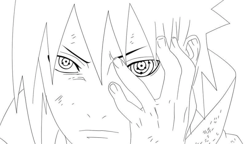 Tập tô ngay tranh tô màu sakura naruto
