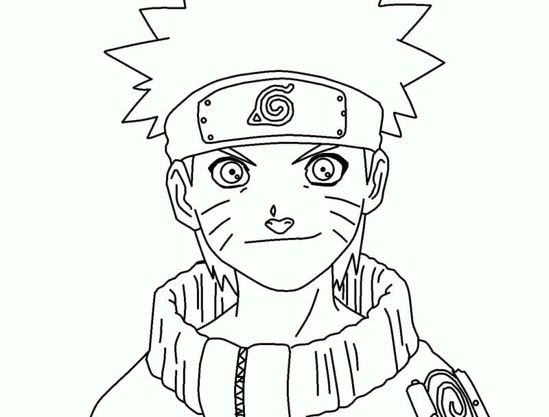 Bé đắm chìm cùng tô màu anime naruto