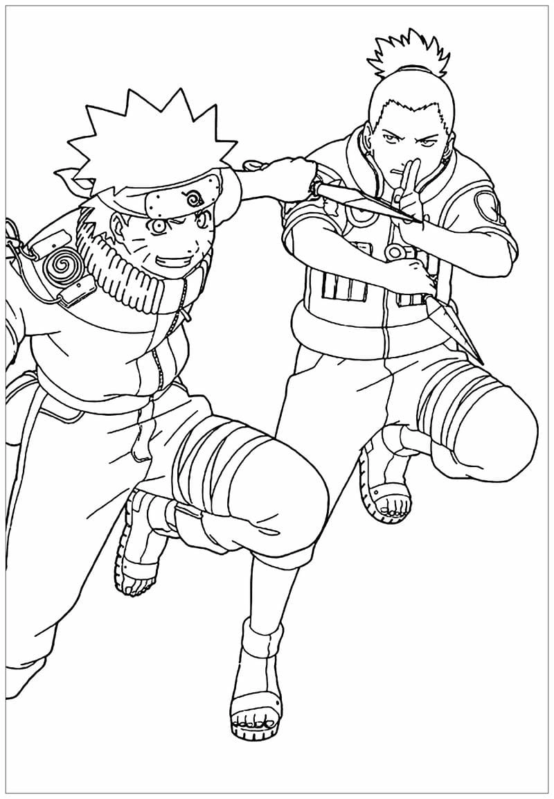 Dễ thương hết nấc với tranh tô màu naruto chibi