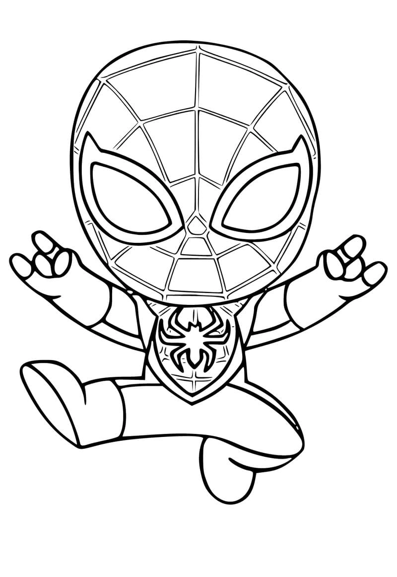 Lưu ngay bộ tranh tô màu người nhện và ảnh to mau sieu nhan nguoi nhen