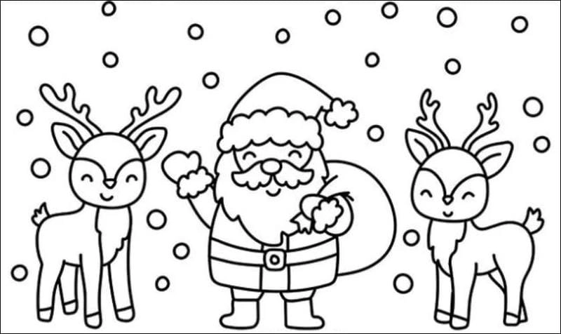 Khám phá bộ sưu tập tô màu tranh noel