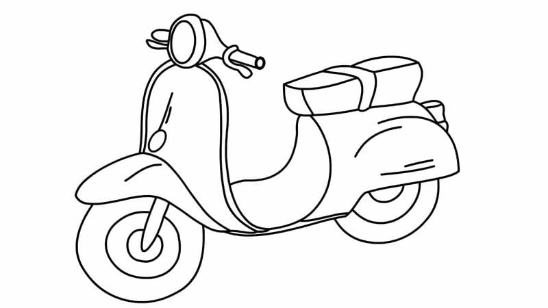 Bé học qua tranh tô màu các loại phương tiện giao thông