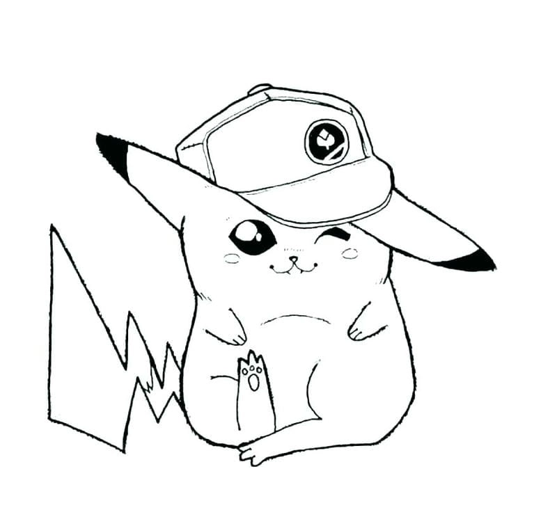Tìm ngay hình pikachu cho bé tô màu