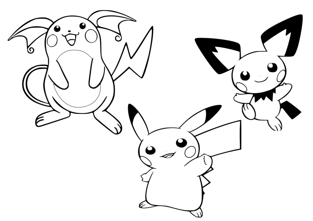 Làm mới góc học tập với hình tô pikachu