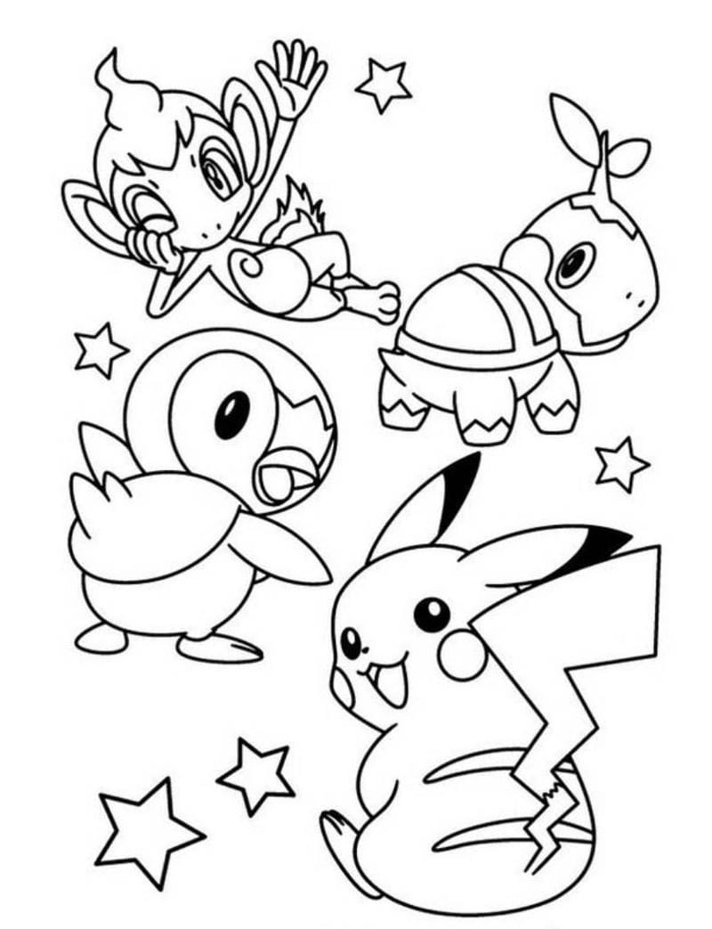 Thử ngay bộ hình vẽ pikachu để tô màu