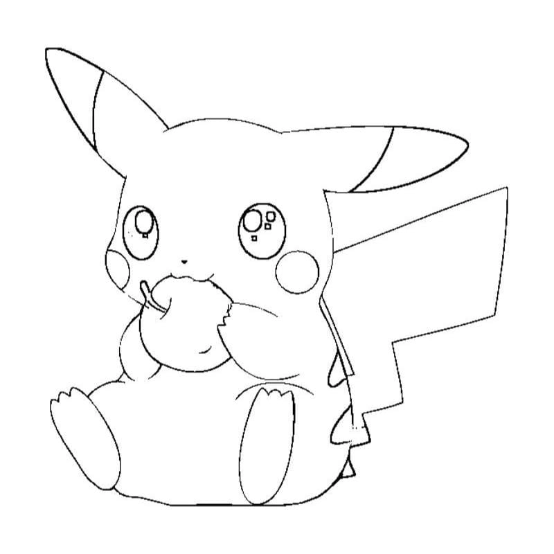 Rèn luyện sáng tạo với tranh tô màu hình pikachu
