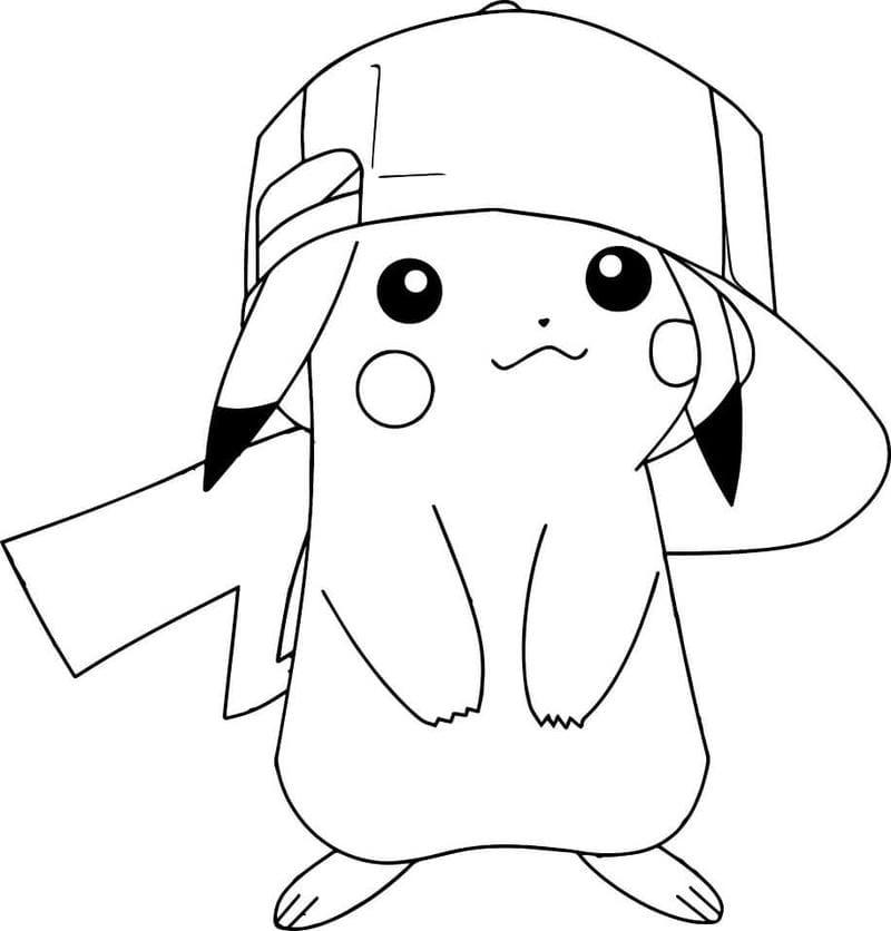 Tổng hợp mẫu tranh to mau pikachu